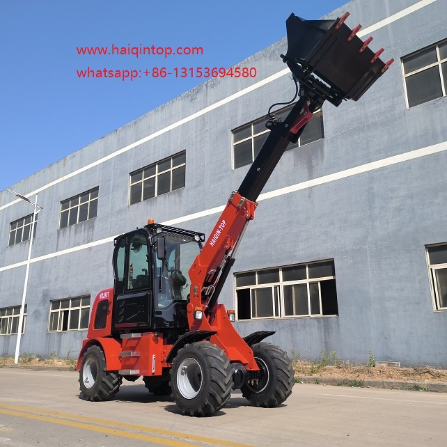 Telescopic wheel loader and telescopic forklift maintenance way