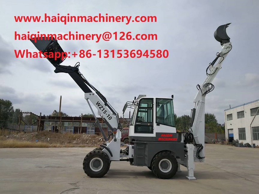 backhoe loader wz15 10 with CE , farm mini backhoe with euro 5 or EPA 4 engine