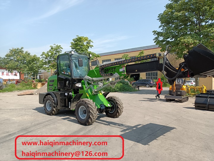 Mini wheel loader telescopic arms using notice