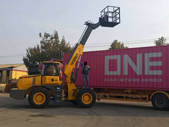 Telescopic loader (HQ930T) with aerial work platform