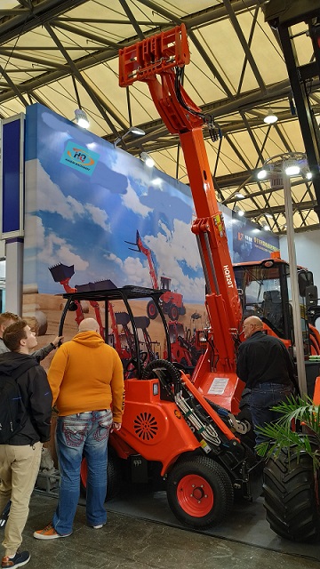 Telescopic loader take part in the Fair