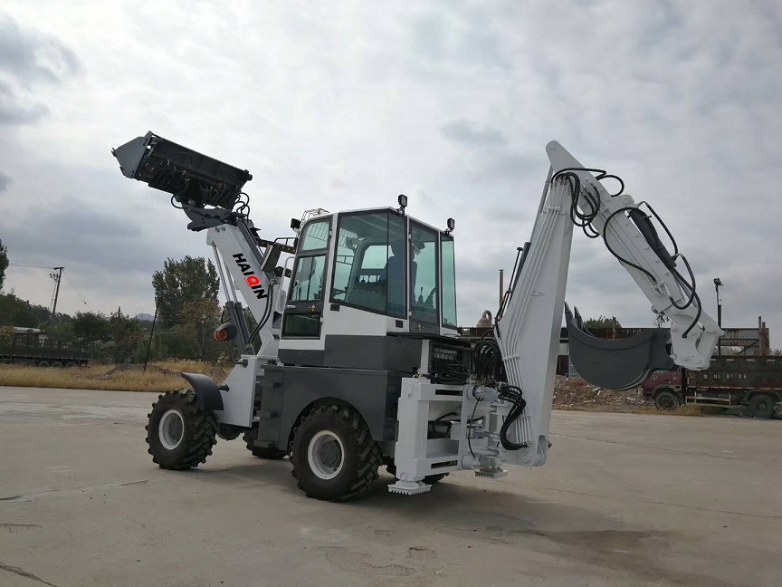 New Small backhoe loader with telescopic boom