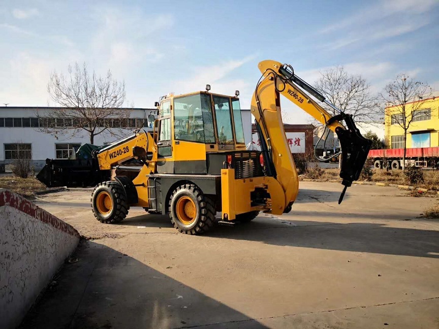 Strong Backhoe Loader WZ40-28 with Breaker