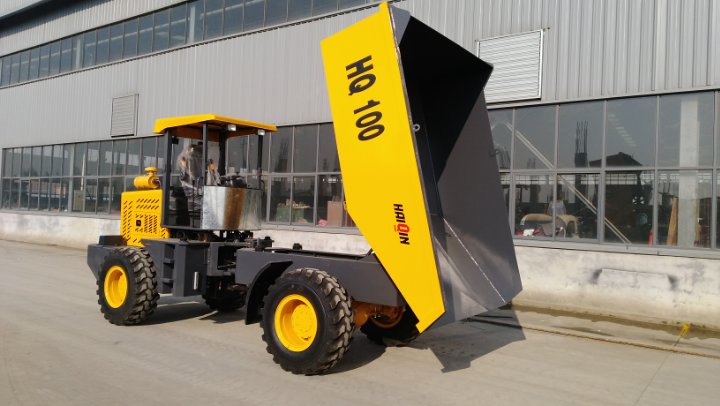 Large 10 ton Wheel Dumper HQ100 to South America market