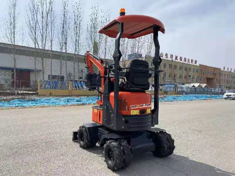 1.2ton mini wheel excavator with Euro 5 engine