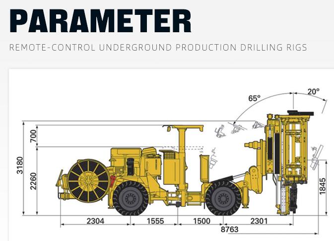 Underground Drilling Rig with high technical