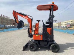 Small wheel excavator HQ12W