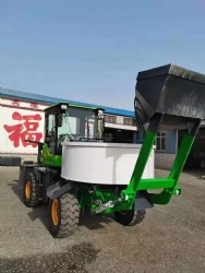 Small Self-Loading Wheel Loader Mixer